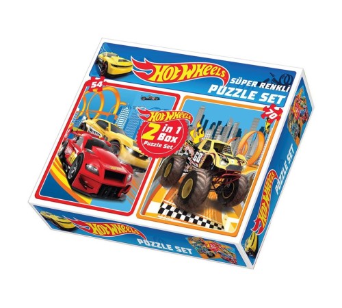 1535 HOT WHEELS 2İN1 PUZZLE 1535 HOT WHEELS 2İN1 PUZZLE