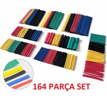 164 Parça Set Isıyla Daralan Makaron Kablo Koruyucu Kılıf