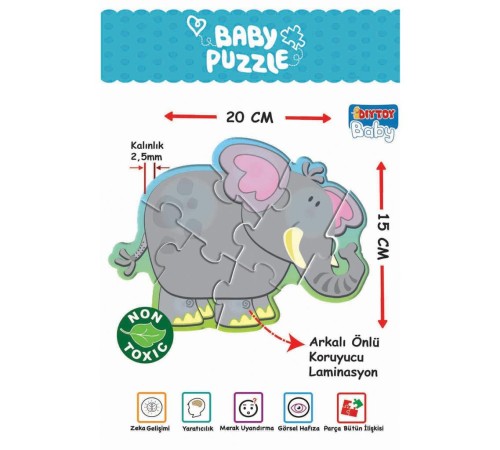 1703 BABY PUZZLE BENİM İLK HAYVANLAR PUZZLEM 1703 BABY PUZZLE BENİM İLK HAYVANLAR PUZZLEM