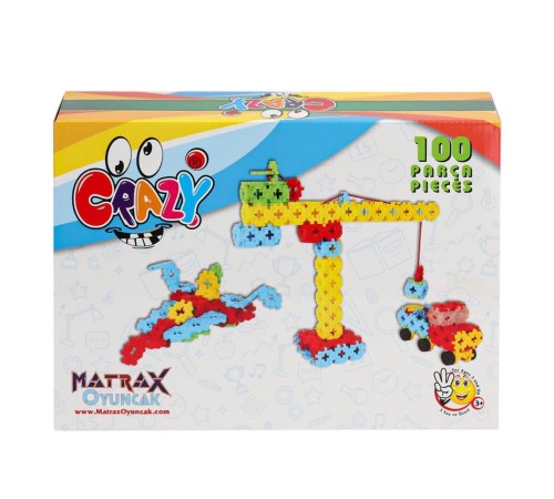 1713 Crazy 100 Parça Blok Seti -Akçiçek Oyuncak 1713 Crazy 100 Parça Blok Seti -Akçiçek Oyuncak