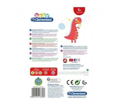 17330 Baby Clementoni - İnteraktif Dinozor Oyuncak +6 ay 17330 Baby Clementoni - İnteraktif Dinozor Oyuncak +6 ay