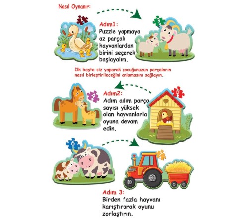 1734 Dıytoy, Baby Puzzle - İlk Çiftlik Puzzle 1734 Dıytoy, Baby Puzzle - İlk Çiftlik Puzzle