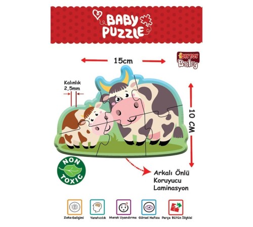 1734 Dıytoy, Baby Puzzle - İlk Çiftlik Puzzle 1734 Dıytoy, Baby Puzzle - İlk Çiftlik Puzzle