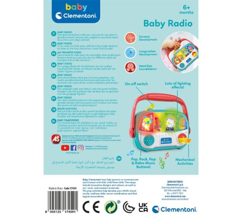 17459 Baby Clementoni - Bebek Radyosu 17459 Baby Clementoni - Bebek Radyosu