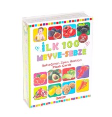 1765 FLASH CARD İLK 100 MEYVELER EĞİTİCİ KARTLAR