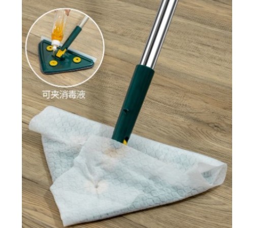 2 Bezli Üçgen Çek Çekli Mop Islak Mendil Uyumlu 150 cm