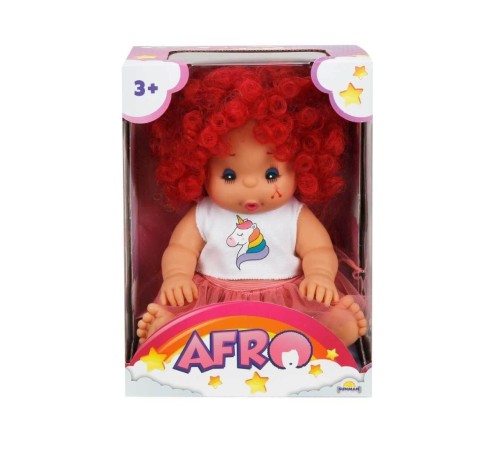 20040 Afro Kıvırcık Saçlı Bebek 23 cm -Sunman