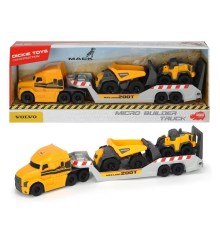 203725005 Dickie Toys, Volvo Yükleyici Kepçe ve Volvo Damperli Kamyon