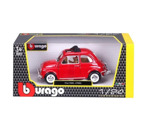 22099 Burago Fiat 500L 168 Kırmızı 1:24 -Sunman 22099 Burago Fiat 500L 168 Kırmızı 1:24 -Sunman