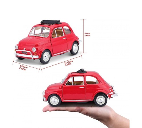 22099 Burago Fiat 500L 168 Kırmızı 1:24 -Sunman 22099 Burago Fiat 500L 168 Kırmızı 1:24 -Sunman