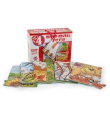 2488  MEVSİMLER SÜPER RENKLİ PUZZLE 4LÜ