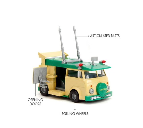 253282000 Jada Turtles Party Wagon 1:32 253282000 Jada Turtles Party Wagon 1:32
