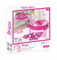 2572 UNICORN 100 PCS BLOKLU AKTIVITE MASASI MONTAJ