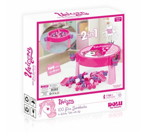 2572 UNICORN 100 PCS BLOKLU AKTIVITE MASASI MONTAJ 2572 UNICORN 100 PCS BLOKLU AKTIVITE MASASI MONTAJ