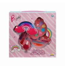 2601 SUN-RST-PRP-Güzellik Set Makyaj Gökkuşağı Şekilli 3 Katmanlı - Sunman