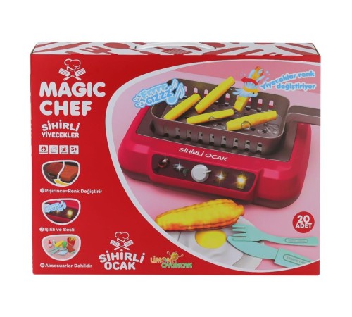 2A550 Magic Chef Barbekü Ocak Seti -Limon Oyuncak 2A550 Magic Chef Barbekü Ocak Seti -Limon Oyuncak