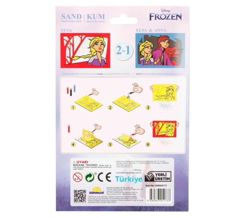 2in1 Disney Frozen Kum Boyama Seti DS 34 2in1 Disney Frozen Kum Boyama Seti DS 34
