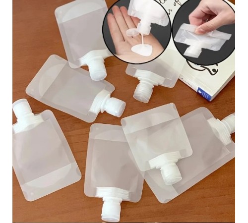 3 Adet 100ml Krem Şampuan Kabı Tekrar Kullanılabilir Set