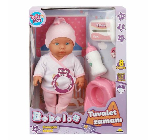 30011 Bebelou Tuvalet Zamanı Sesli Bebek Seti 35 cm -Sunman 30011 Bebelou Tuvalet Zamanı Sesli Bebek Seti 35 cm -Sunman