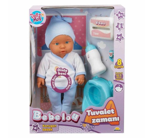 30011 Bebelou Tuvalet Zamanı Sesli Bebek Seti 35 cm -Sunman 30011 Bebelou Tuvalet Zamanı Sesli Bebek Seti 35 cm -Sunman