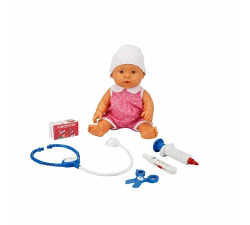 30111 Bebelou Doktor Zamanı Sesli Bebek Seti 35 cm -Sunman 30111 Bebelou Doktor Zamanı Sesli Bebek Seti 35 cm -Sunman