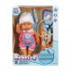 30111 Bebelou Doktor Zamanı Sesli Bebek Seti 35 cm -Sunman