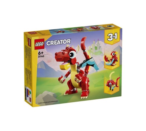 31145 LEGO® Creator 3’ü1 arada Kırmızı Ejderha 149 parça +6 yaş 31145 LEGO® Creator 3’ü1 arada Kırmızı Ejderha 149 parça +6 yaş