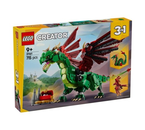 31161 Lego Creator 3in1 - Orta Çağ Ejderhası 715 parça +9 yaş 31161 Lego Creator 3in1 - Orta Çağ Ejderhası 715 parça +9 yaş