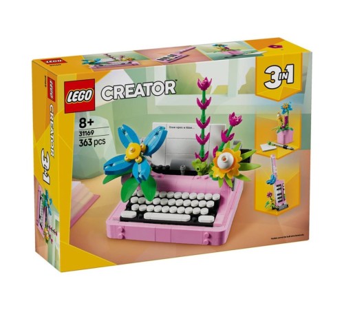 31169 Lego Creator 3in1 - Çiçekli Daktilo 363 parça +8 yaş 31169 Lego Creator 3in1 - Çiçekli Daktilo 363 parça +8 yaş