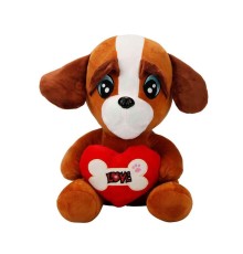 3183 Sunman, Kalpli Peluş Köpek 30 cm