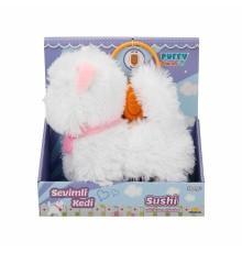3377 Sevimli Kedi Sushi Sesli ve Hareketli -Sunman