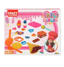 3493 Crafy Tatlı Düşler Oyun Hamuru Seti 200 g 22 Parça -Sunman
