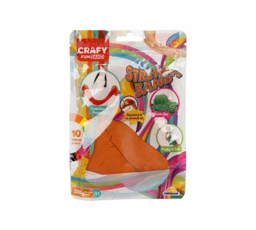 3601 Crafy Streç Oyun Kumu Turuncu 200 g 3601 Crafy Streç Oyun Kumu Turuncu 200 g
