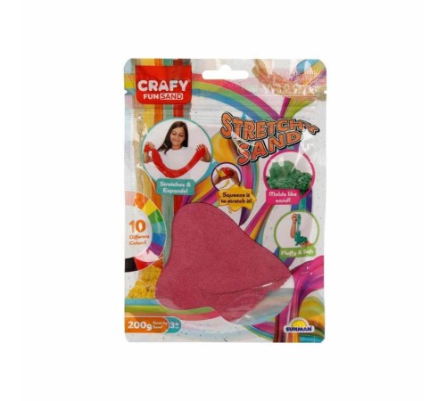 3602 Crafy Streç Oyun Kumu Pembe 200 g -Sunman 3602 Crafy Streç Oyun Kumu Pembe 200 g -Sunman