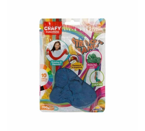 3605 Crafy Streç Oyun Kumu Koyu Mavi 200 g 3605 Crafy Streç Oyun Kumu Koyu Mavi 200 g