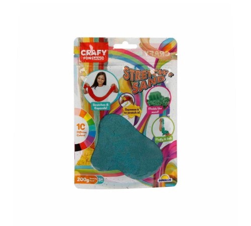 3606 Crafy Streç Oyun Kumu Turkuaz 200 g -Sunman 3606 Crafy Streç Oyun Kumu Turkuaz 200 g -Sunman
