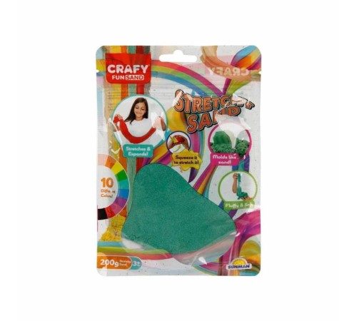 3608 Crafy Streç Oyun Kumu Yeşil 200 g 3608 Crafy Streç Oyun Kumu Yeşil 200 g