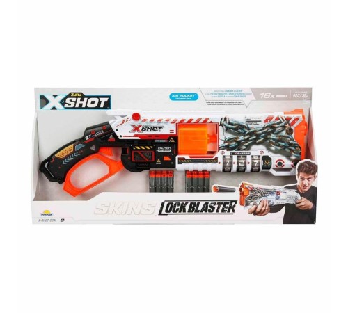 36606 X-Shot Skins Lock Blaster 16 Mermili Sünger Dart Atan Silah 56 cm -Sunman 36606 X-Shot Skins Lock Blaster 16 Mermili Sünger Dart Atan Silah 56 cm -Sunman
