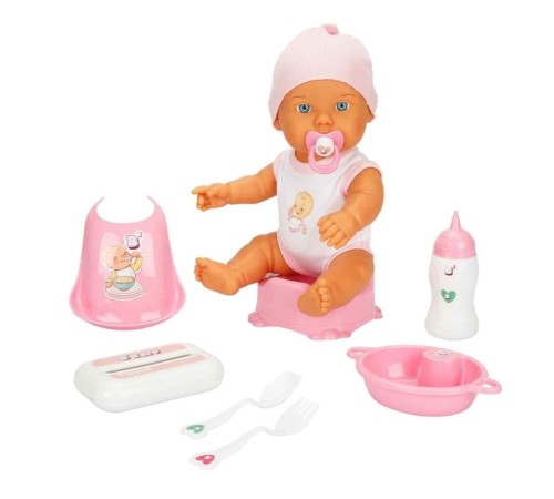 3823 Bebelou Bakım Zamanı Sesli Gülen Ağlayan Bebek 32 cm -Sunman