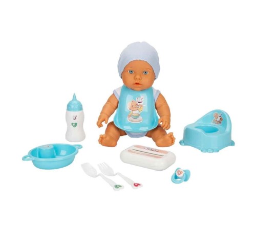 3823 Bebelou Bakım Zamanı Sesli Gülen Ağlayan Bebek 32 cm -Sunman