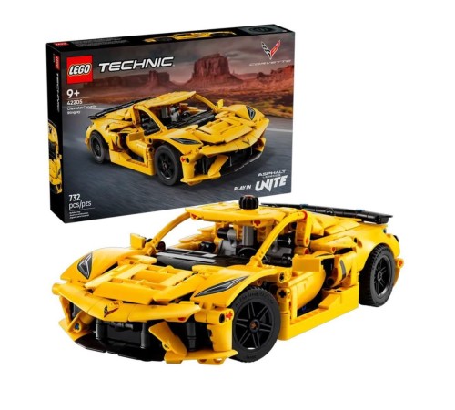 42205 Lego Technic Chevrolet Corvette Stingray 732 parça +9 yaş 42205 Lego Technic Chevrolet Corvette Stingray 732 parça +9 yaş