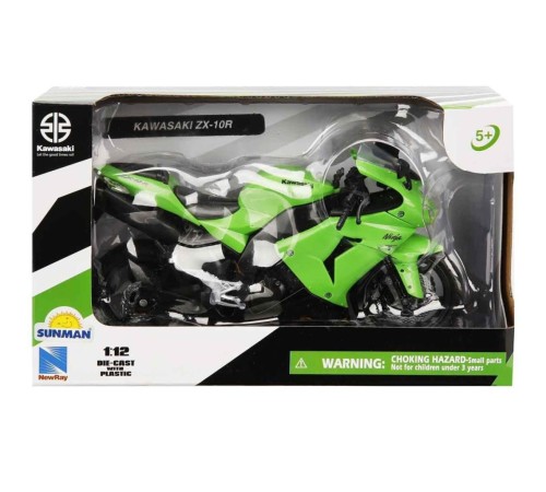 42447 SUN-Kawasakı ZX-10R 2006 Yeşil 1:12 42447 SUN-Kawasakı ZX-10R 2006 Yeşil 1:12