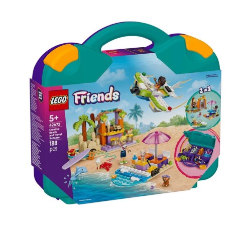 42672 Lego Friends Yaratıcı Plaj ve Seyahat Bavulu 188 parça +5 yaş 42672 Lego Friends Yaratıcı Plaj ve Seyahat Bavulu 188 parça +5 yaş