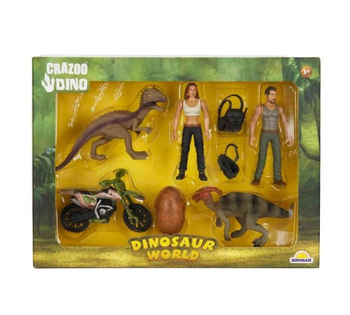 43111 Crazoo Dinozor Figürlü Oyun Seti -Sunman 43111 Crazoo Dinozor Figürlü Oyun Seti -Sunman