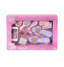 4376 Pretty Pinky Kokoş Terlik Gözlük Tarak Set -Sunman