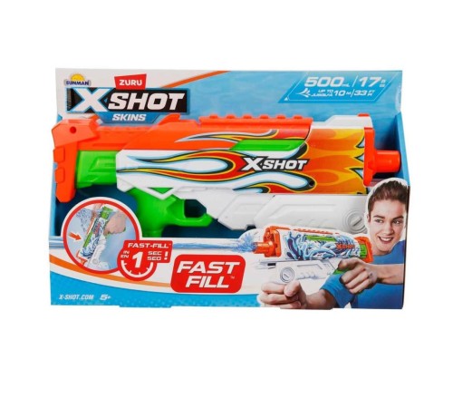 4583 X-Shot Skins Hyperload Fast Fill Su Tabancası 34 cm 4583 X-Shot Skins Hyperload Fast Fill Su Tabancası 34 cm