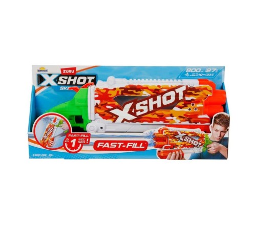 4584 X-Shot Skins Pump Action Fast Fill Su Tabancası 49,5 cm 4584 X-Shot Skins Pump Action Fast Fill Su Tabancası 49,5 cm