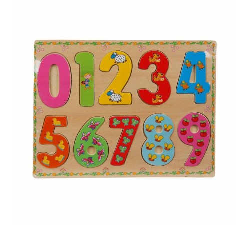 5215 -Wooden Puzzle Numbers 10 Parça 5215 -Wooden Puzzle Numbers 10 Parça