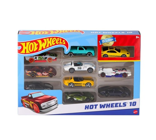 54886 Hot Wheels 10'lu Araba Seti - Karışık Asorti