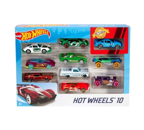 54886 Hot Wheels 10'lu Araba Seti - Karışık Asorti 54886 Hot Wheels 10'lu Araba Seti - Karışık Asorti